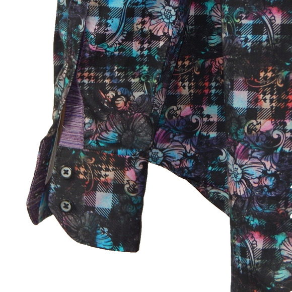 Robert Graham WAGNER Men’s Button Front Long Sleeve Shirt Multicolor Size XL NWT - Picture 11 of 14